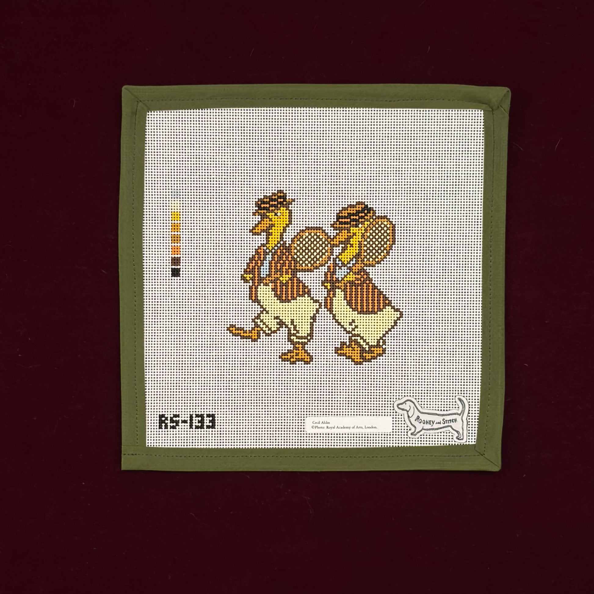 Tennis Ducks Small (Cecil Aldin)-Canvas-Rooney and Stitch-The Pepper Pot