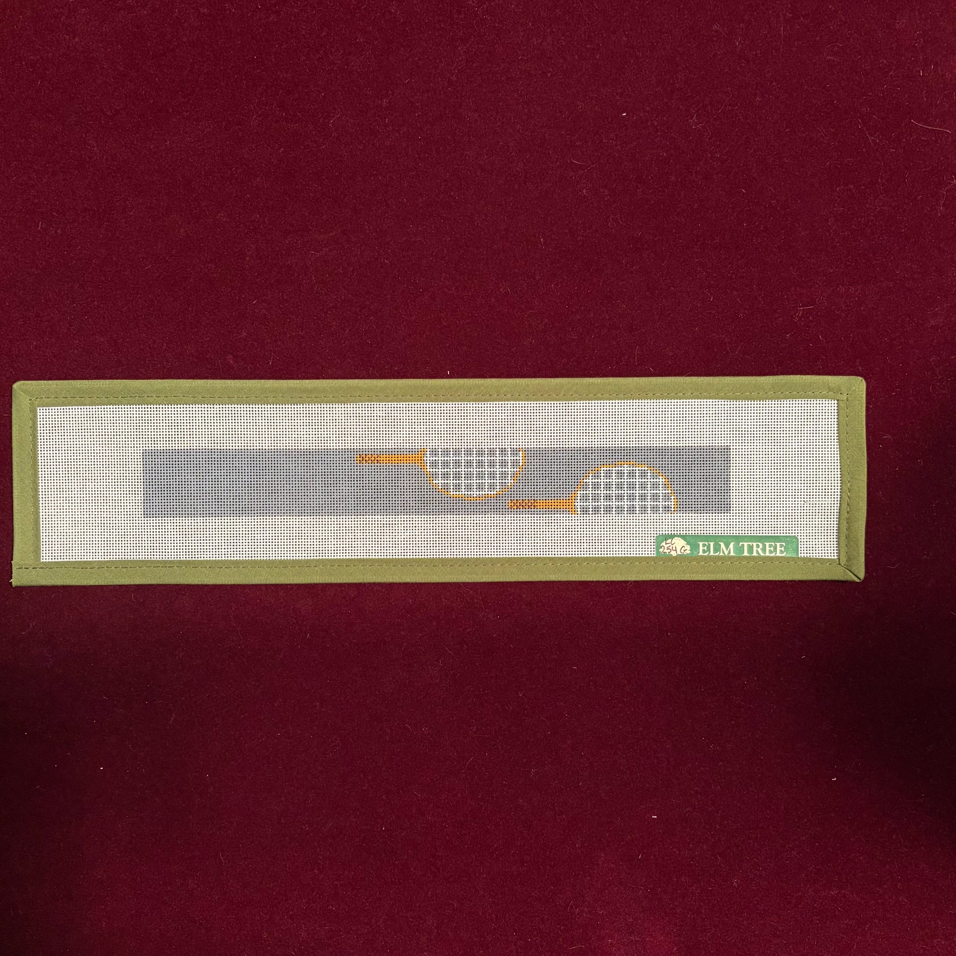 Tennis Rackets - Grey-Canvas-Elm Tree Needlepoint-The Pepper Pot