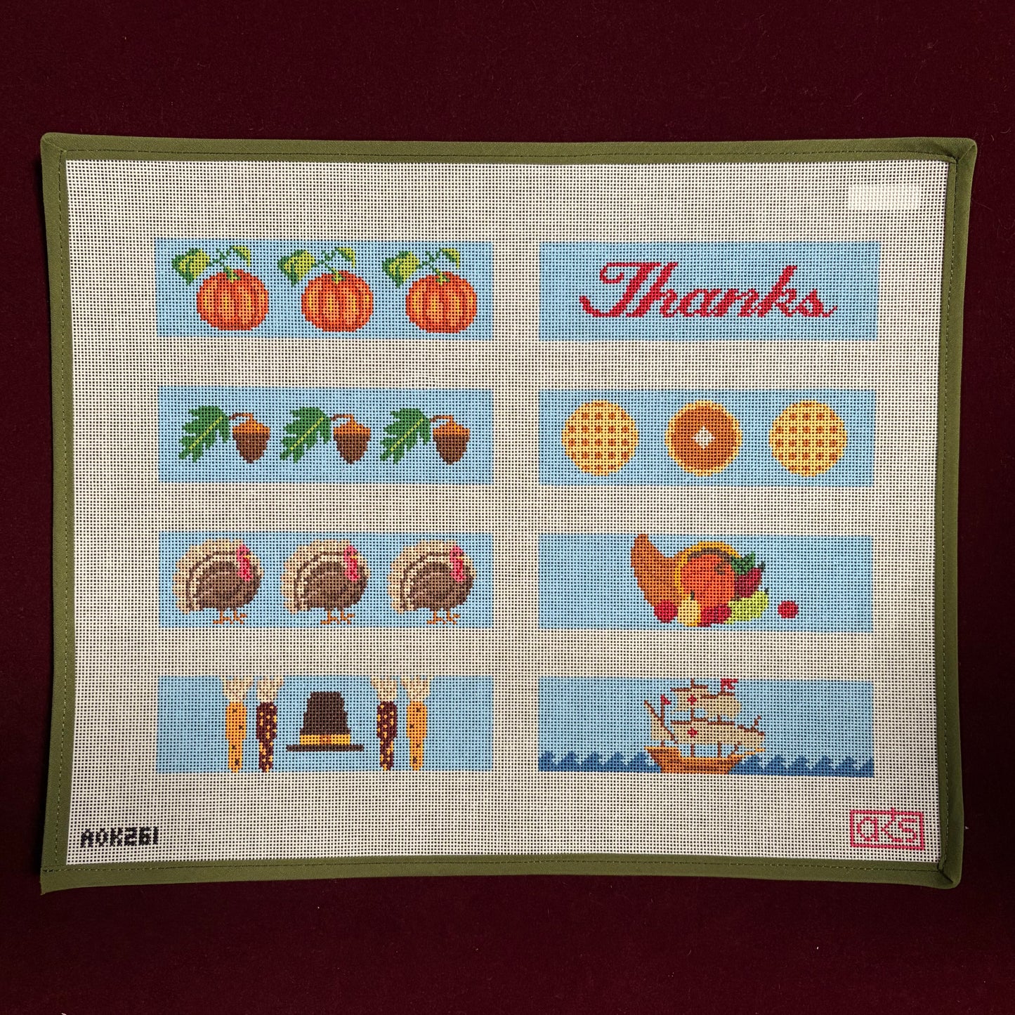 Thanksgiving Napkin Rings-Canvas-Ann Kaye Studio-The Pepper Pot
