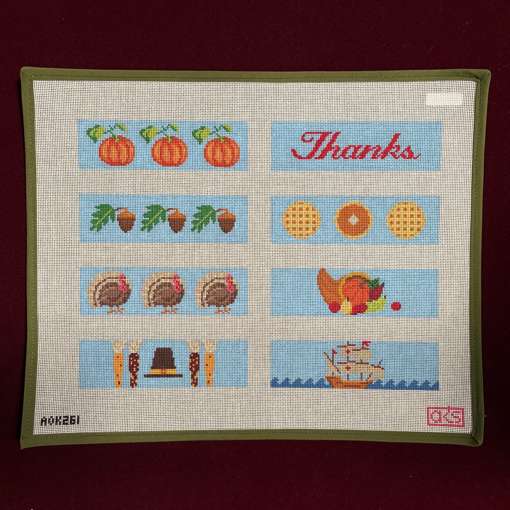 Thanksgiving Napkin Rings-Canvas-Ann Kaye Studio-The Pepper Pot