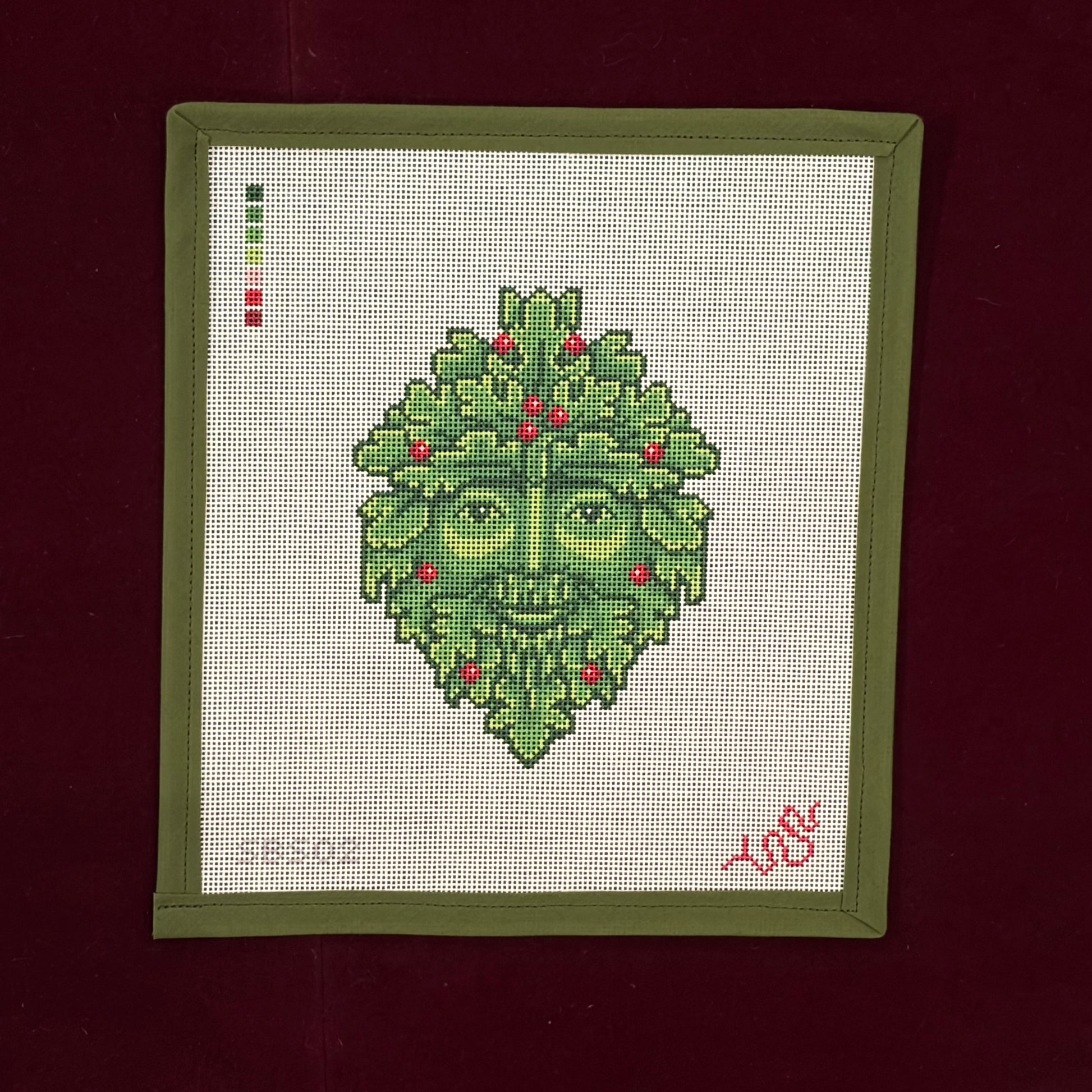 The Green Man-Canvas-Spellbound Stitchery-The Pepper Pot
