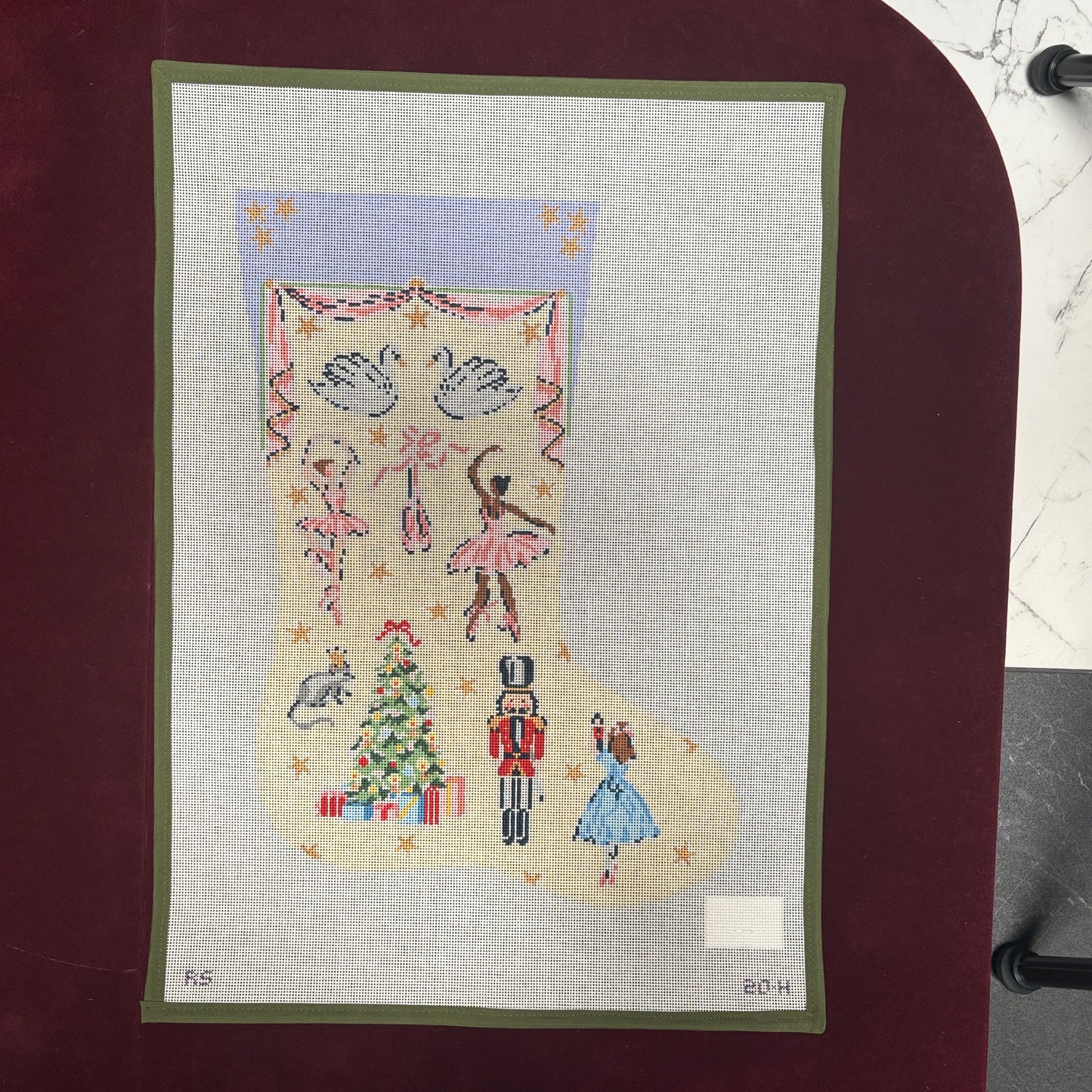 The Nutcracker Stocking-Needlepoint Canvas-Plum Stitchery-The Pepper Pot Barrington, IL