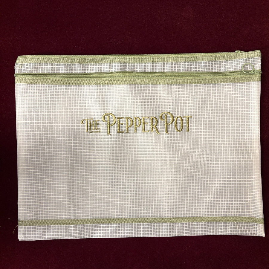 The Pepper Pot Embroidered Project Bag, EVA