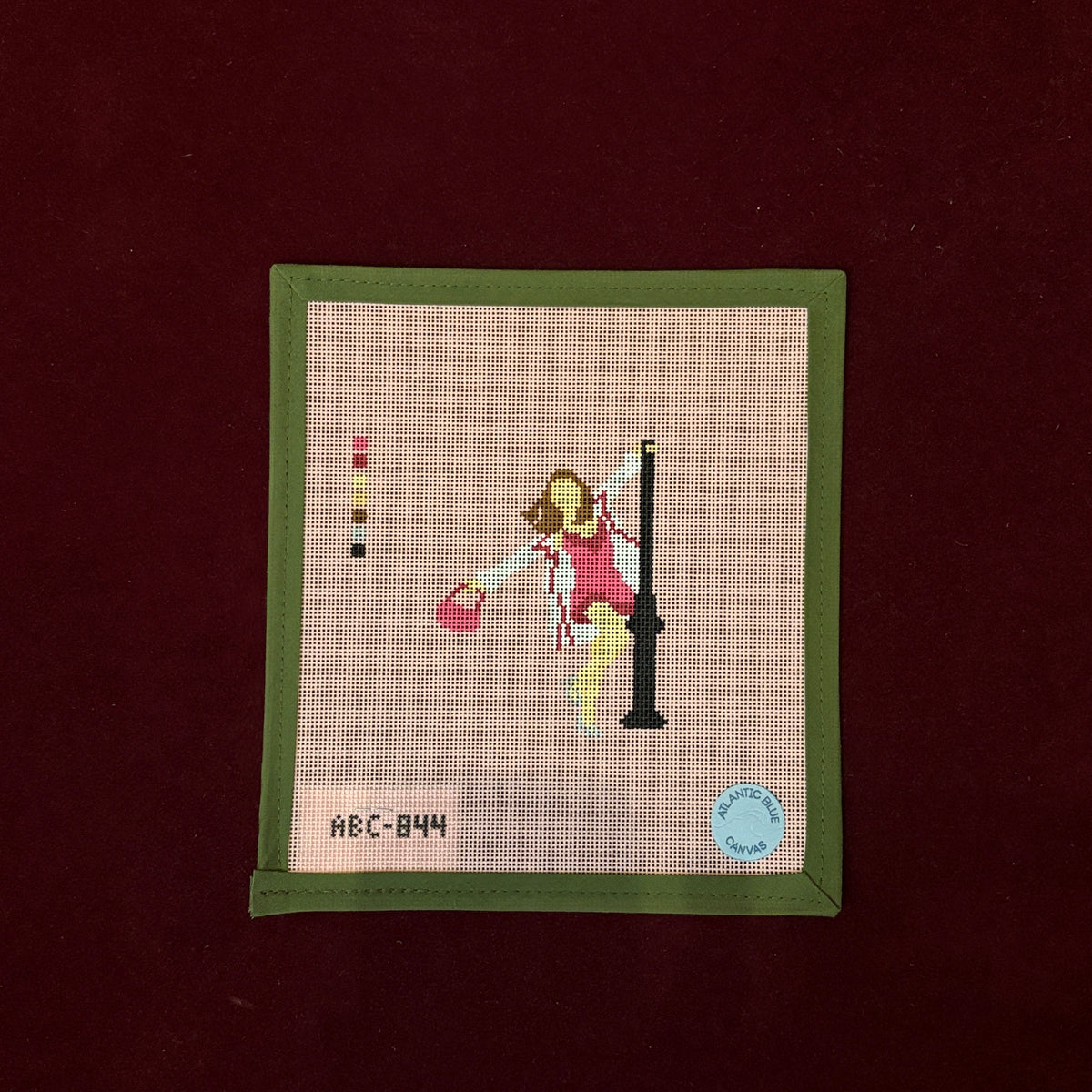 Thirty, Flirty, & Thriving-Needlepoint Canvas-Atlantic Blue Canvas-The Pepper Pot Barrington, IL