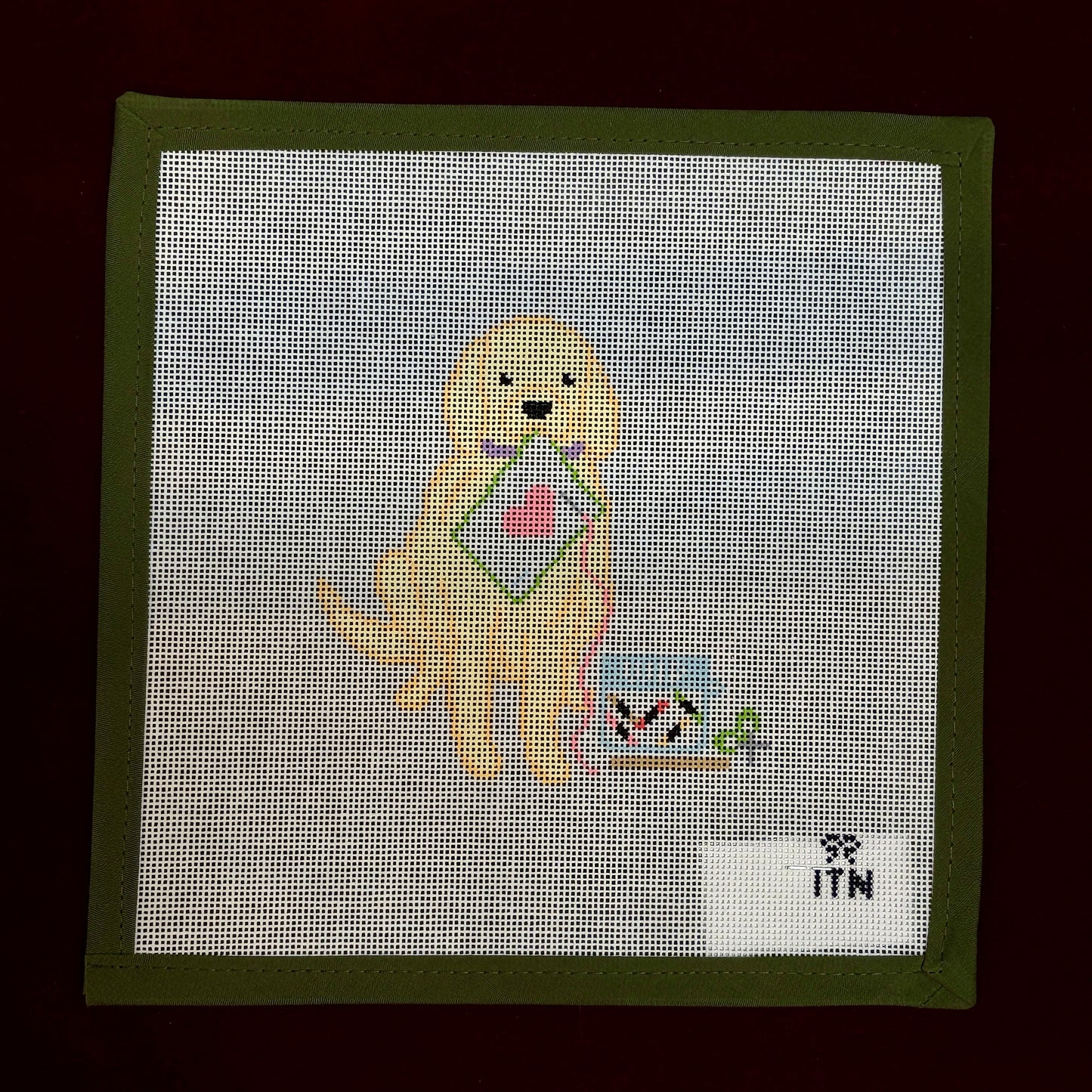 This Little Puppy Ate My WIP-Needlepoint Canvas-Ivy & Thread Needlepoint-The Pepper Pot Barrington, IL
