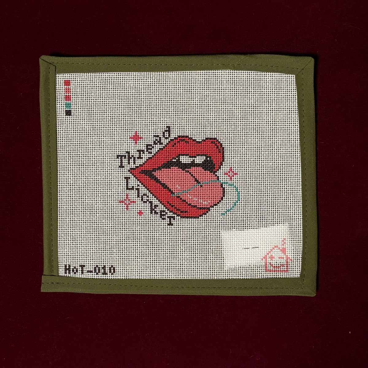 Thread Licker-Needlepoint Canvas-Haus of Toots-The Pepper Pot Barrington, IL