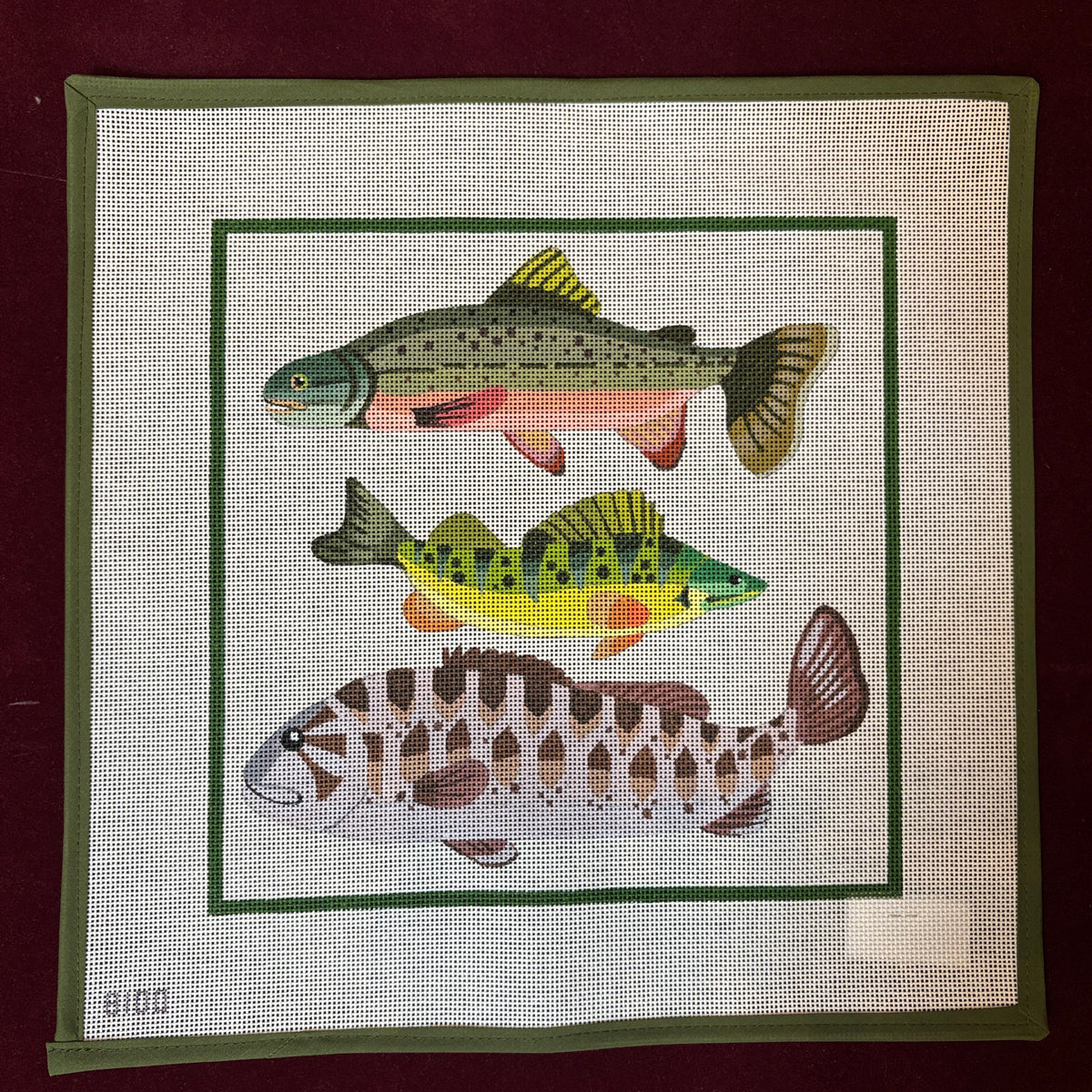 Three Fish II-Needlepoint Canvas-Alice Peterson Company-The Pepper Pot Barrington, IL