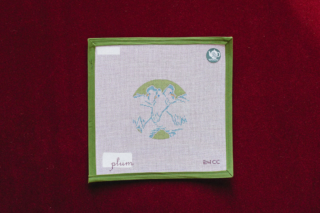 Three French Hens, 12 Days of Christmas Collection-Canvas-Plum Stitchery-The Pepper Pot