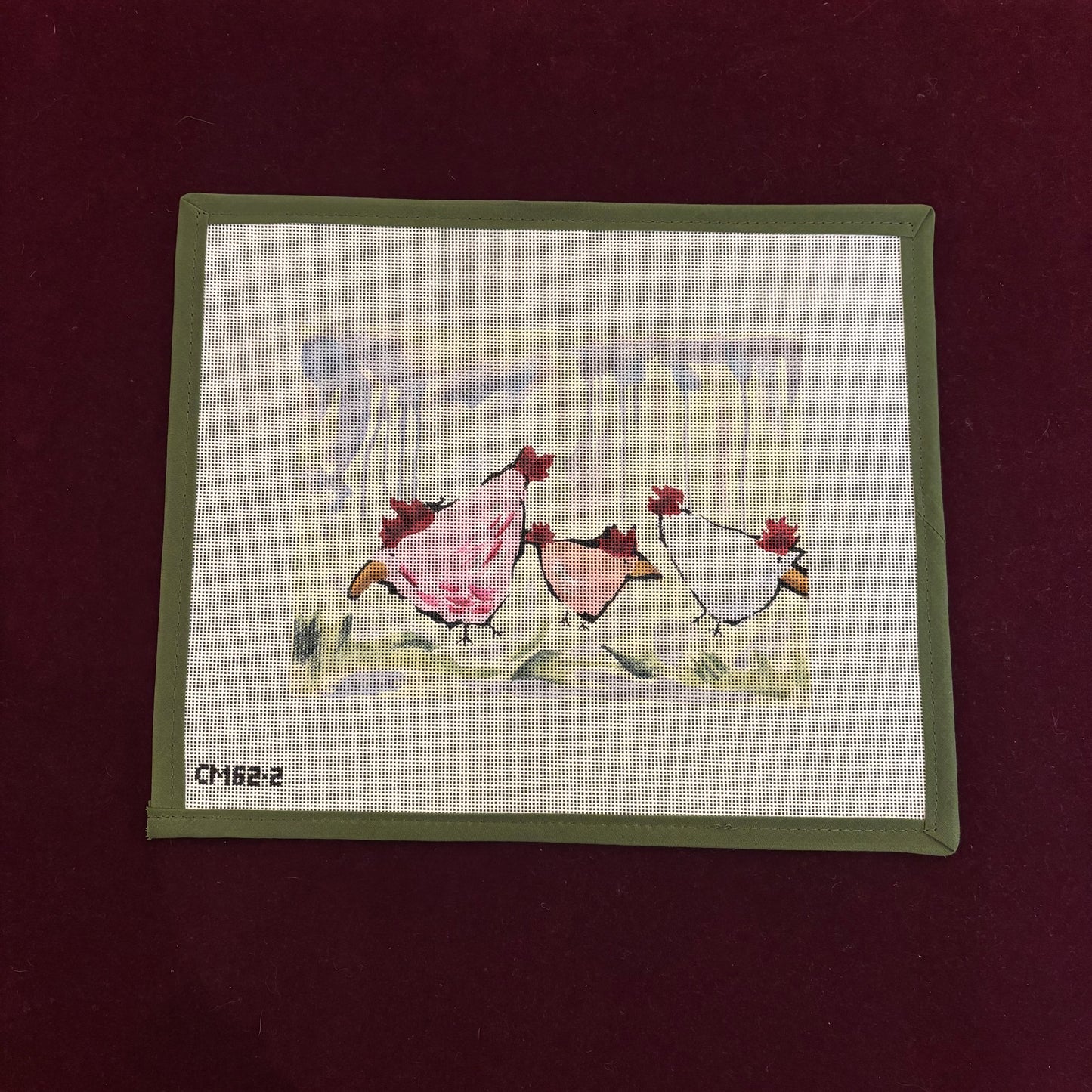 Three Hens-Canvas-Walker's Needlepoint-The Pepper Pot