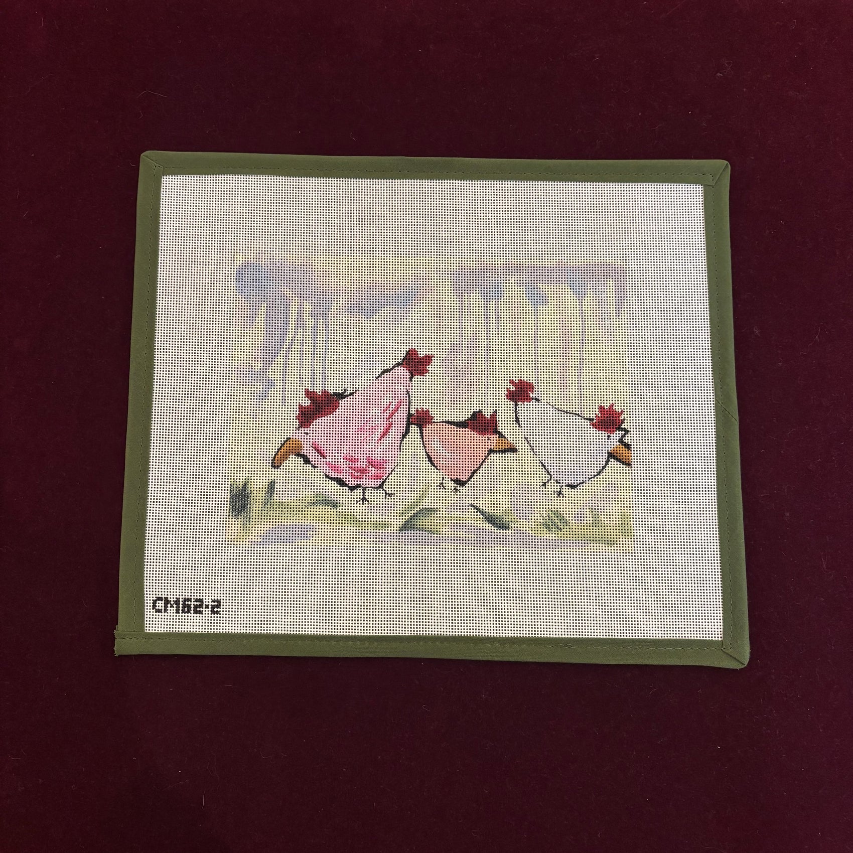 Three Hens-Canvas-Walker's Needlepoint-The Pepper Pot