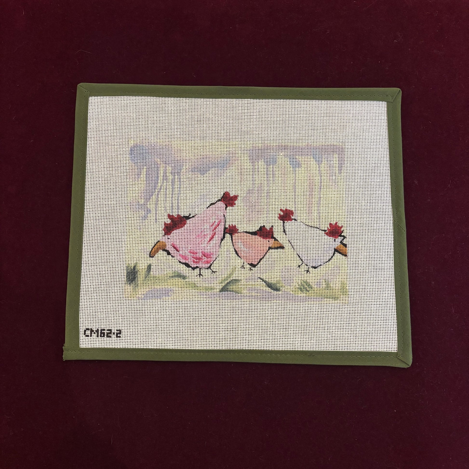 Three Hens-Canvas-Walker's Needlepoint-The Pepper Pot