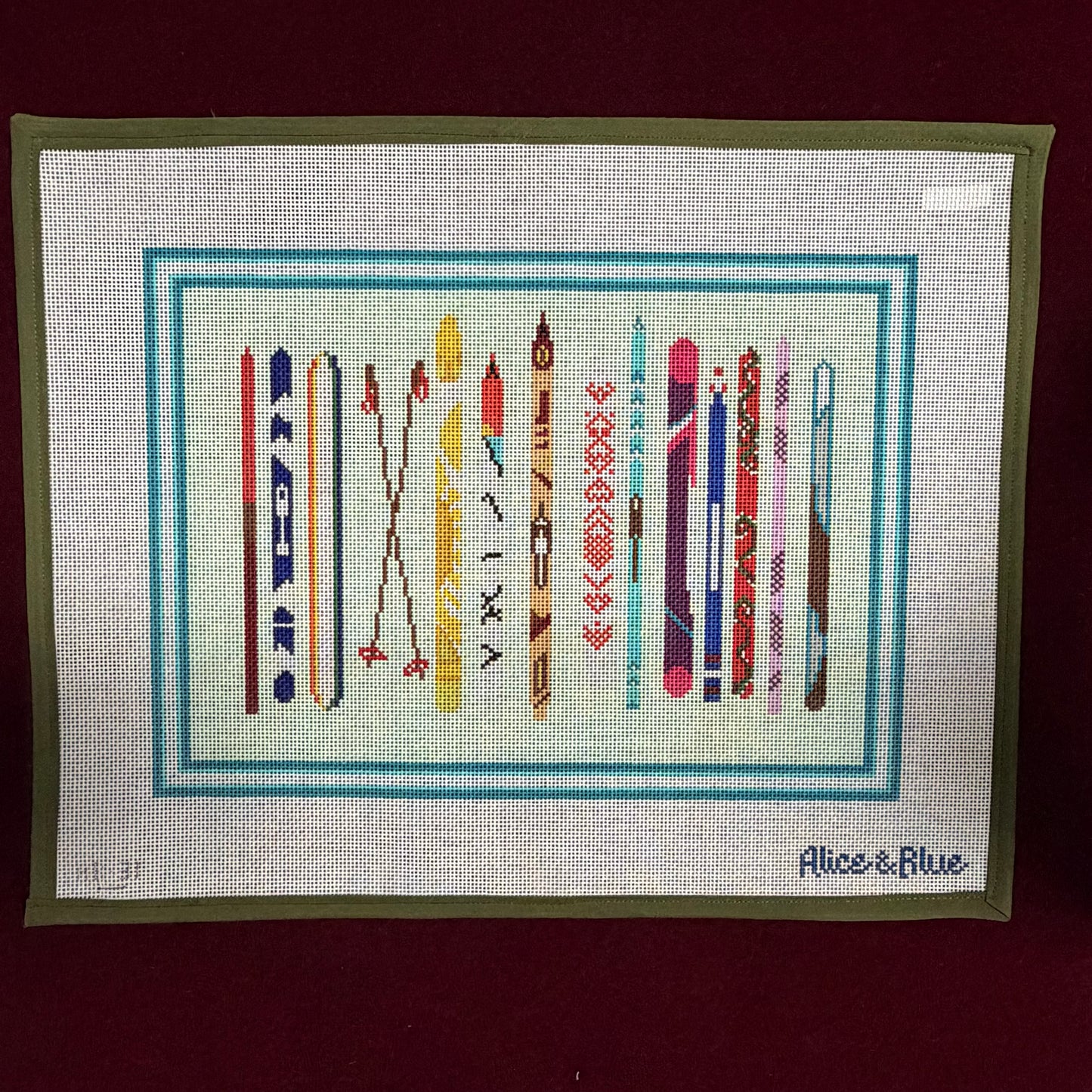 Tips Up-Canvas-Alice & Blue-The Pepper Pot