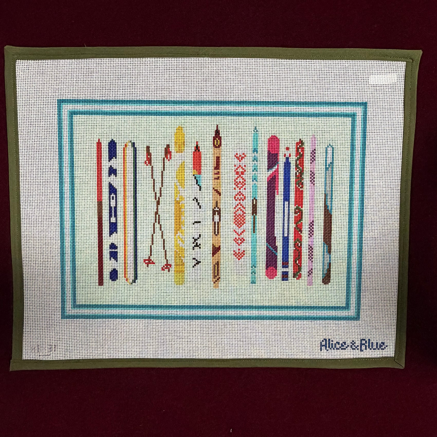 Tips Up-Canvas-Alice & Blue-The Pepper Pot