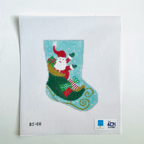 To All a Good Night Ornament Sized Bauble Stocking Canvas August Trunk Show-Needlepoint Canvas-KCN Designers-The Pepper Pot Barrington, IL
