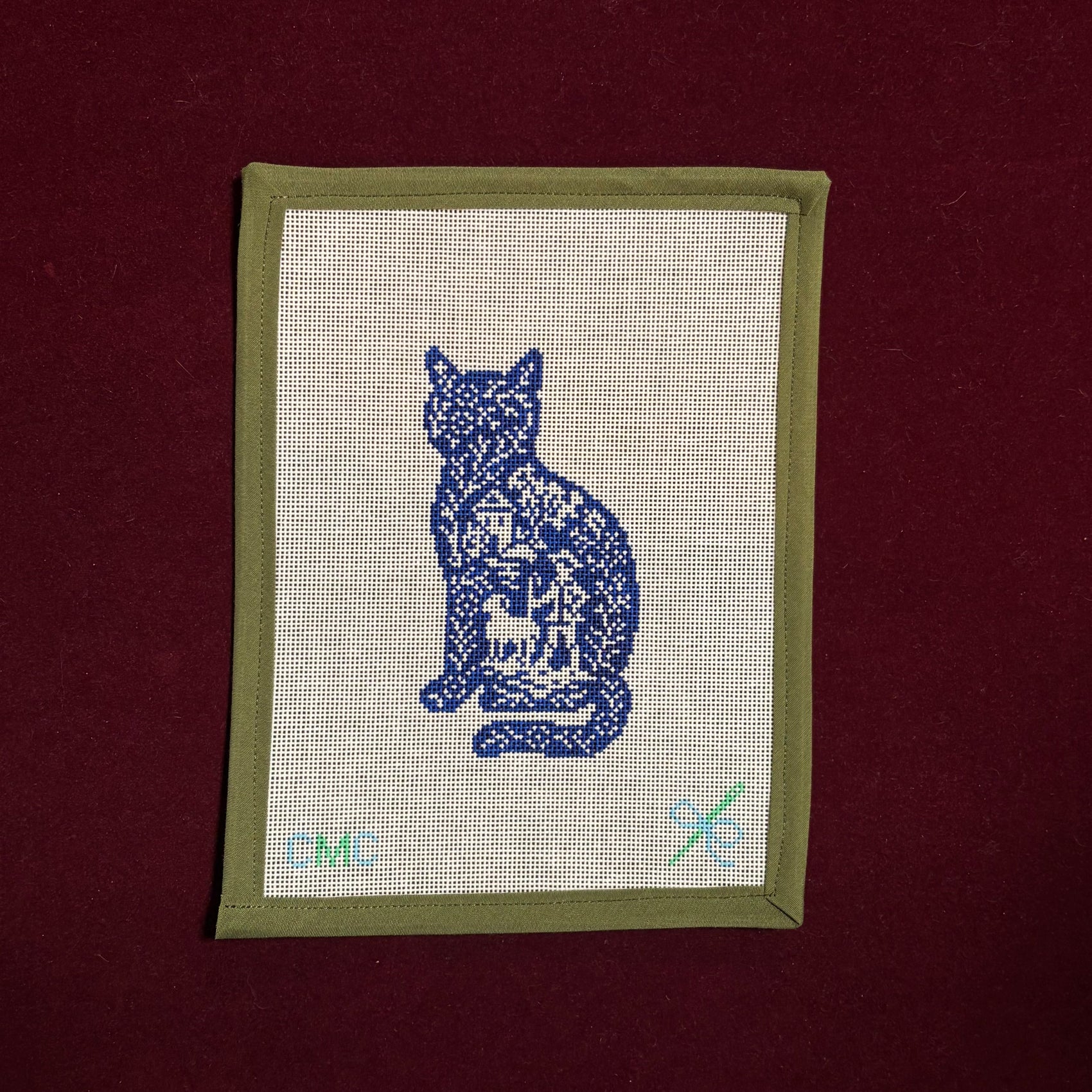 Toile Kitty-Canvas-CMC Stitches-The Pepper Pot
