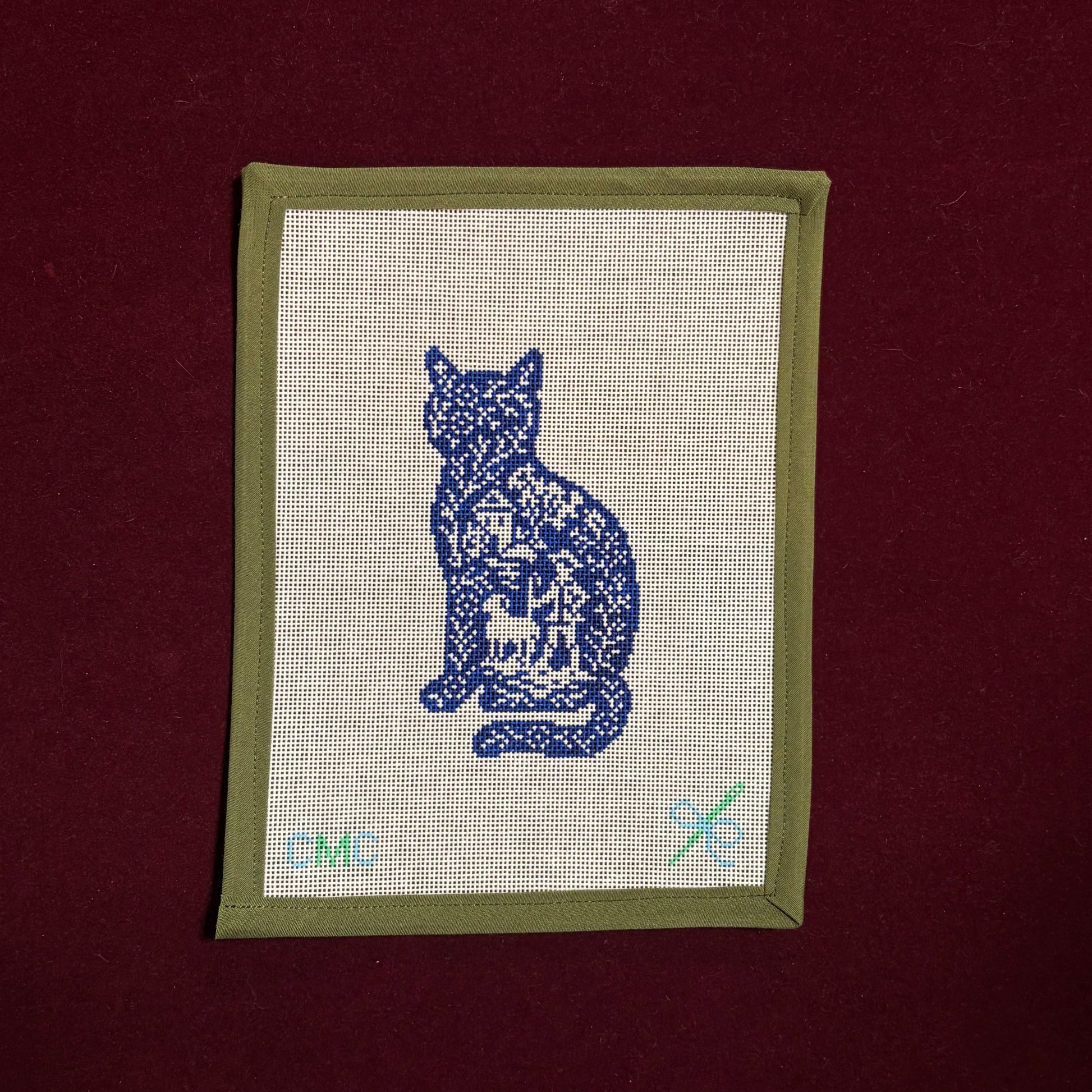 Toile Kitty-Canvas-CMC Stitches-The Pepper Pot