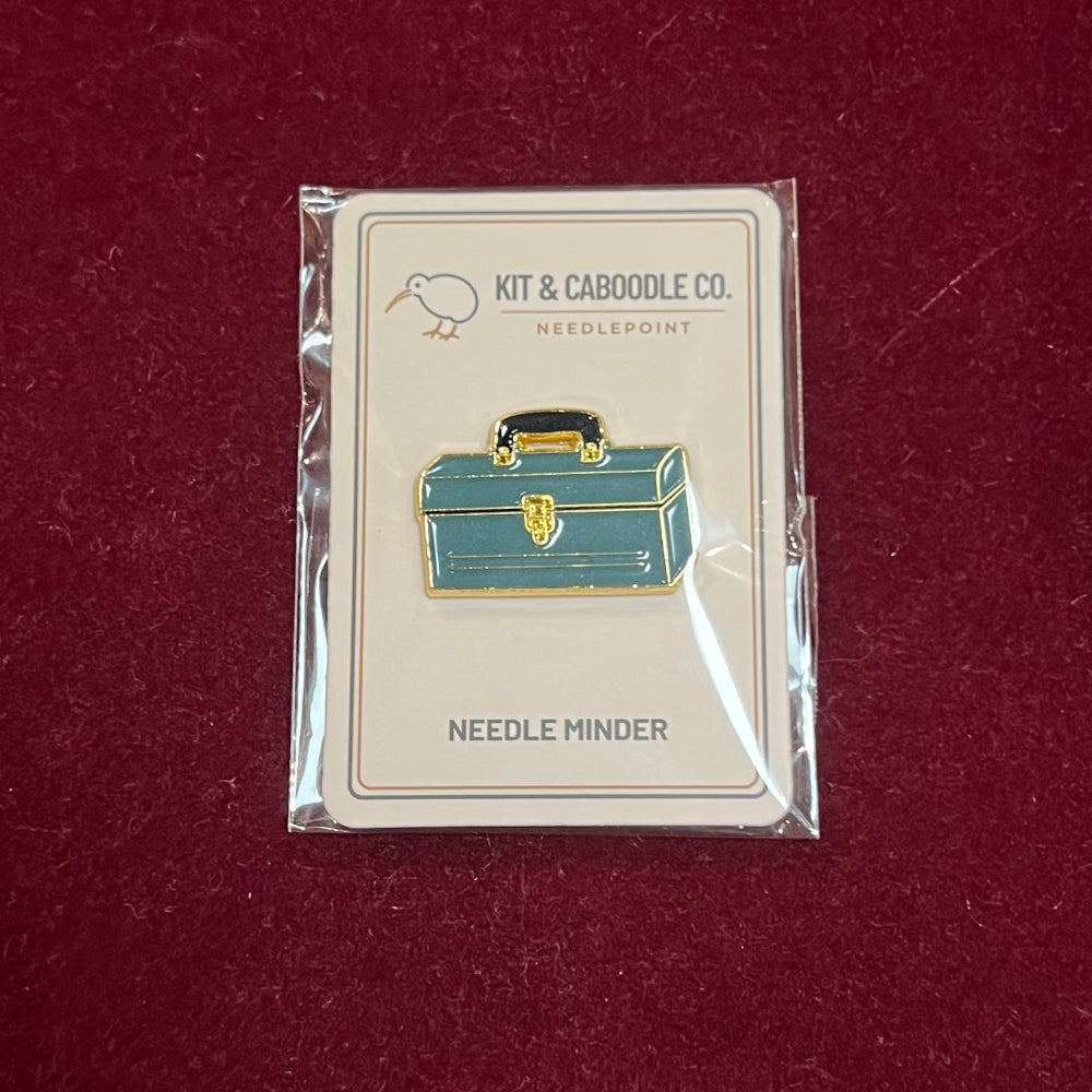 Blue Toolbox shaped needle minder | The Pepper Pot