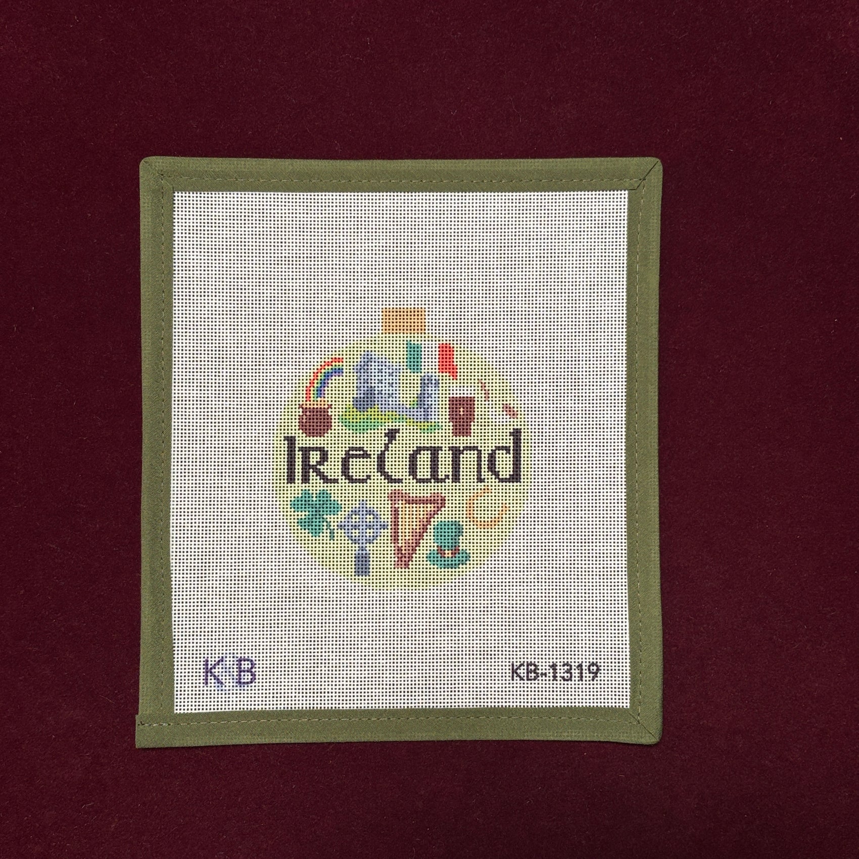 Travel Round - Ireland-Needlepoint Canvas-Bradley Needlepoint-The Pepper Pot Barrington, IL