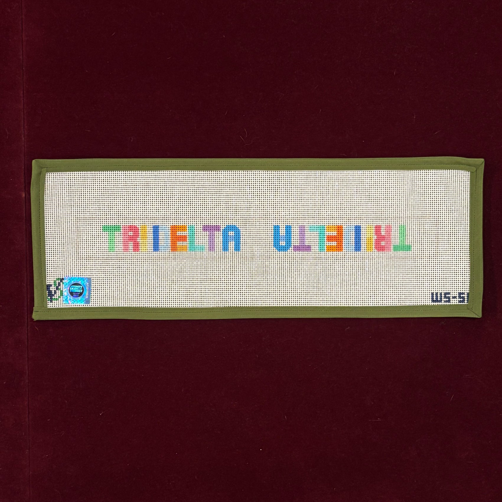 Tri Delta Bright-Canvas-Wipstitch-The Pepper Pot