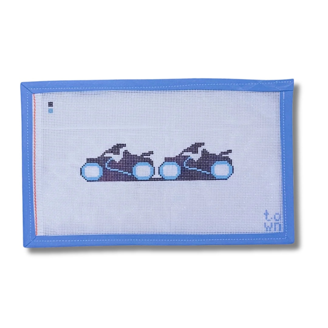Tron Ride, October Trunk Show-Needlepoint Canvas-Town Stitch-The Pepper Pot Barrington, IL