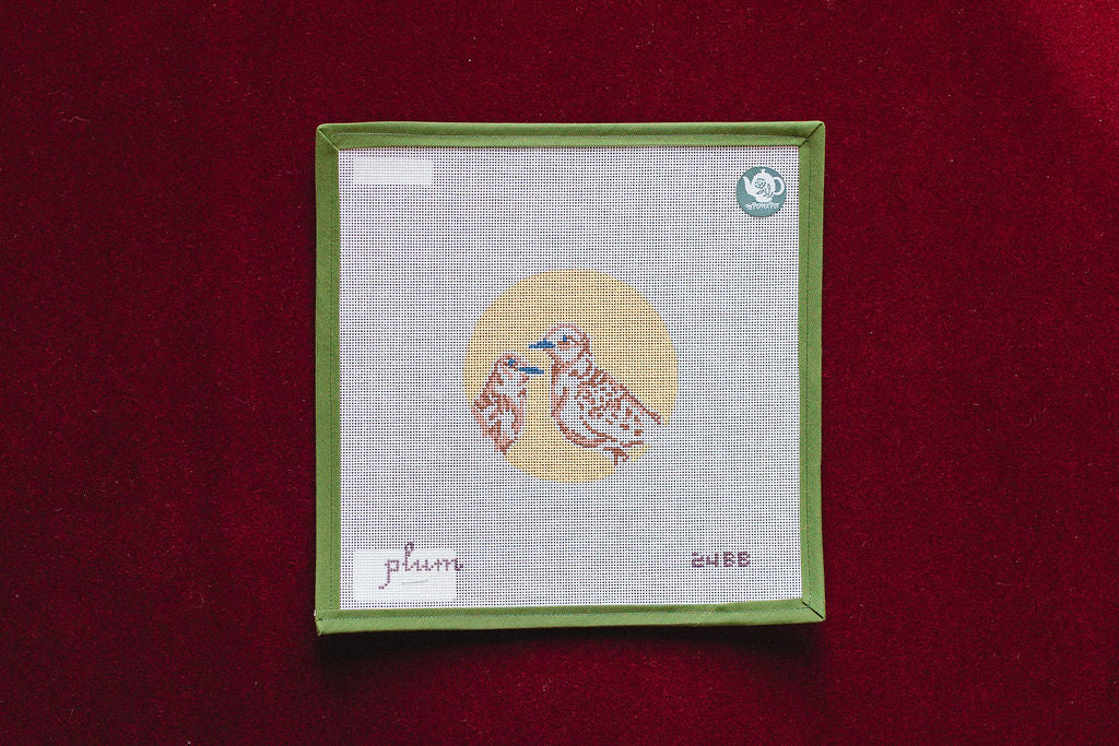 Two Turtle Doves, 12 Days of Christmas Collection-Canvas-Plum Stitchery-The Pepper Pot