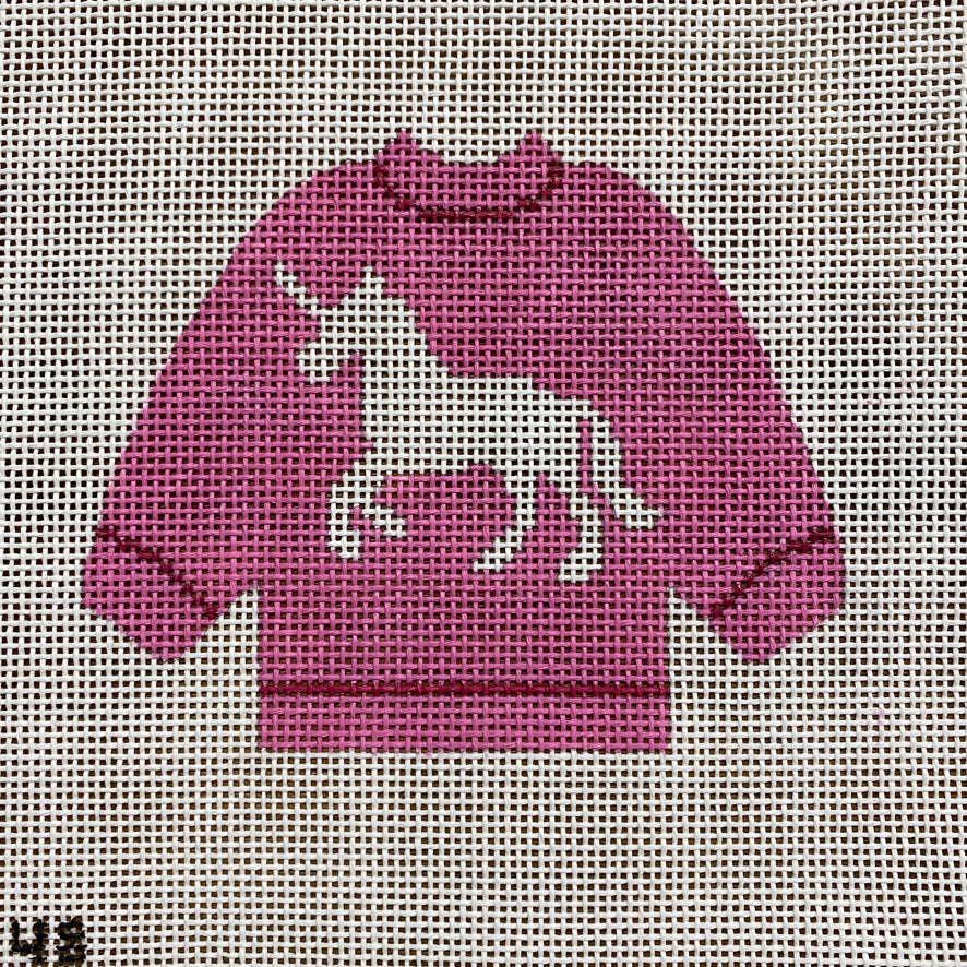Unicorn Pullover August Trunk Show-Needlepoint Canvas-KCN Designers-The Pepper Pot Barrington, IL