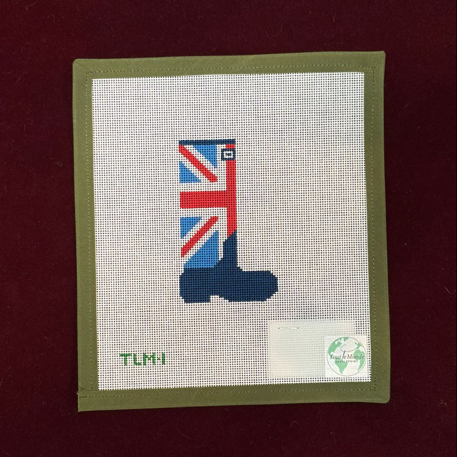 Union Jack Wellie - Red, Bold Blue & Navy-Canvas-Tout Le Monde-The Pepper Pot
