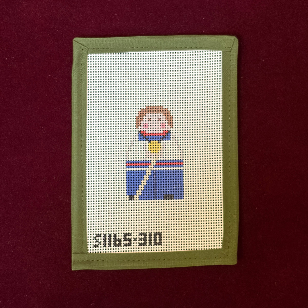 USA Men's Hockey Gold Stitch-It Angel-Needlepoint Canvas-KCN Designers-The Pepper Pot Barrington, IL