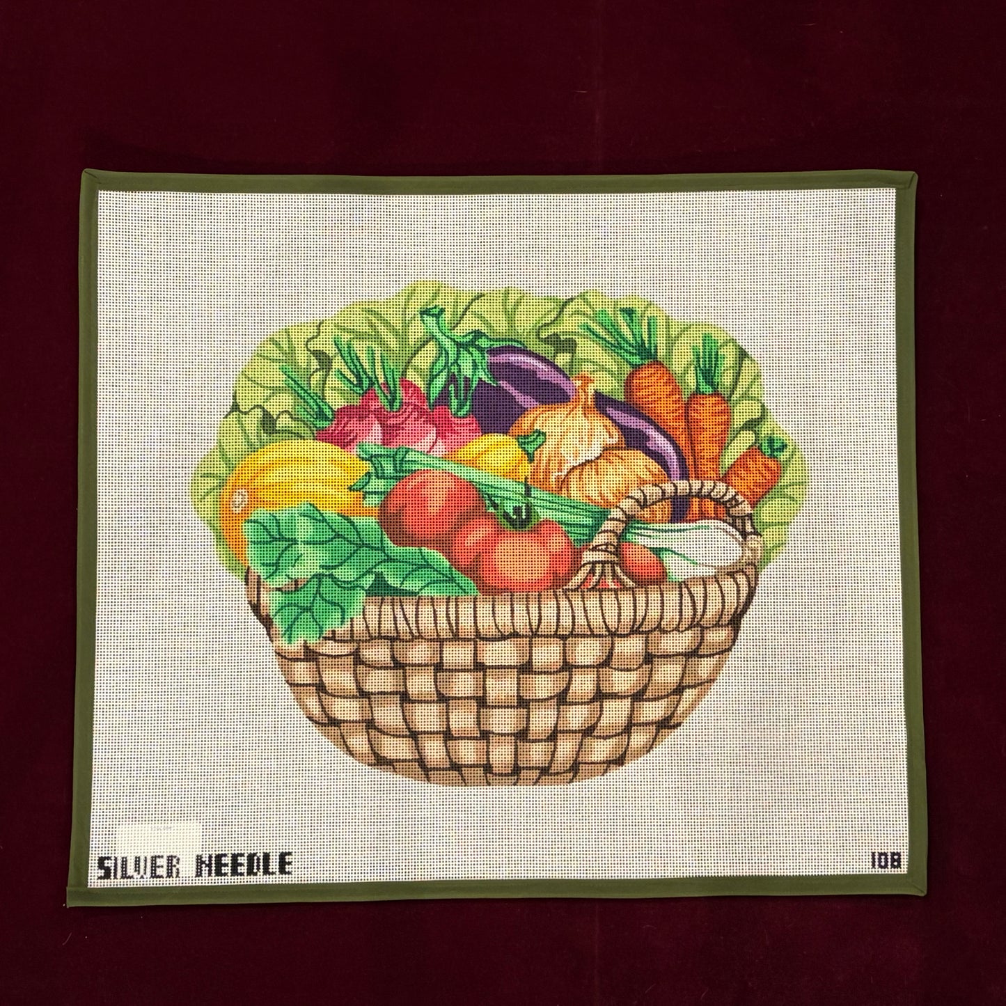 Vegetable Basket-Canvas-Silver Needle-The Pepper Pot