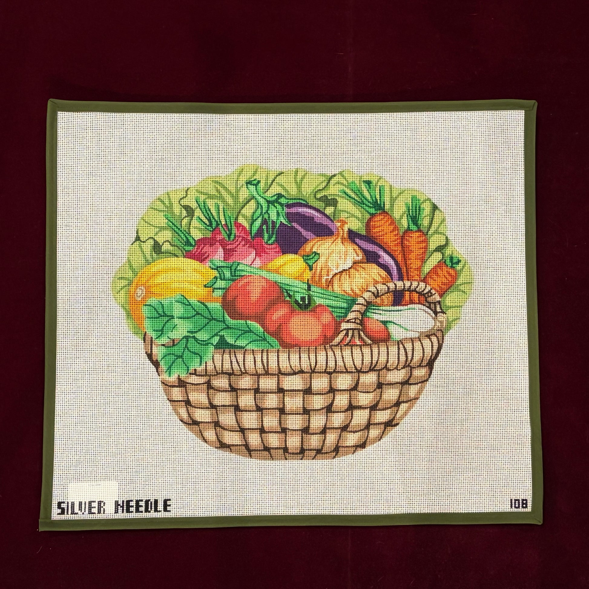 Vegetable Basket-Canvas-Silver Needle-The Pepper Pot