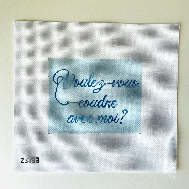Voulez-Vous Canvas August Trunk Show-Needlepoint Canvas-KCN Designers-The Pepper Pot Barrington, IL