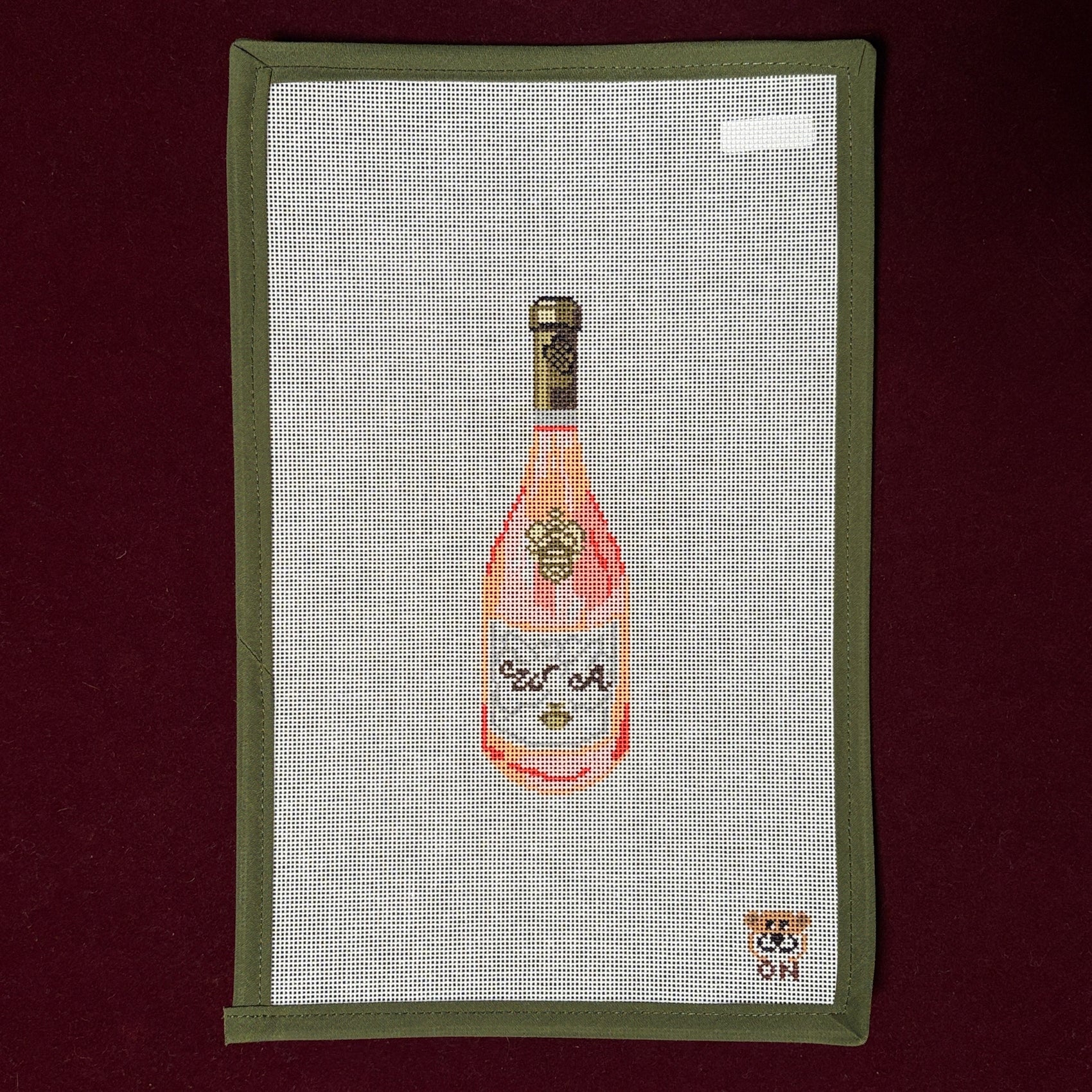 WA Rose-Needlepoint Canvas-Otter Needlepoint-The Pepper Pot Barrington, IL