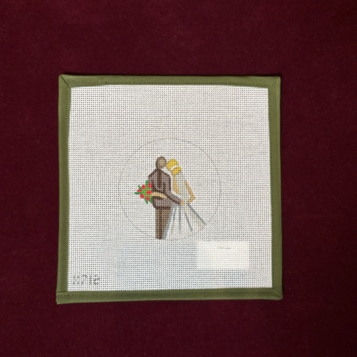 Wedding Couple-Needlepoint Canvas-Alice Peterson Company-The Pepper Pot Barrington, IL