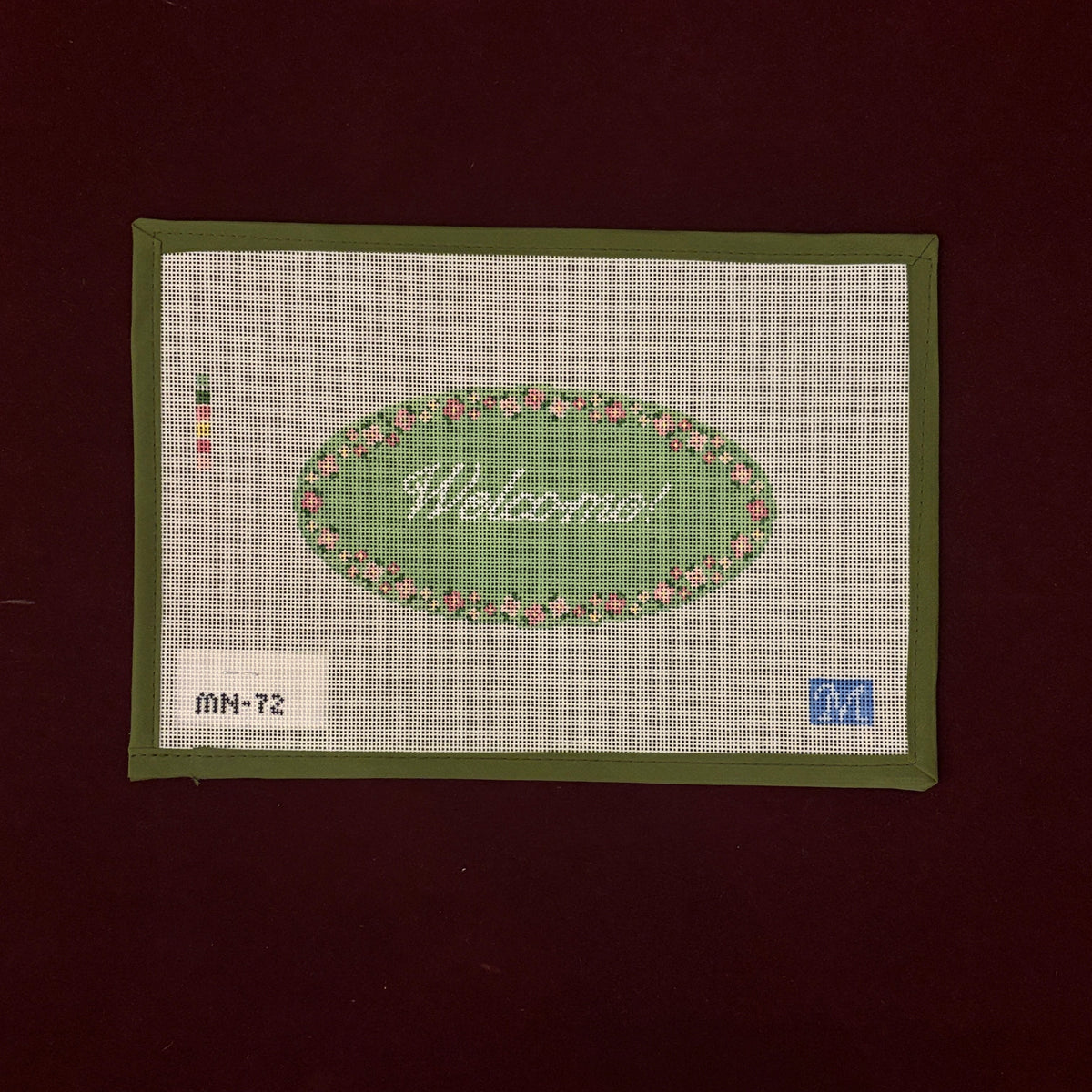 Welcome!-Needlepoint Canvas-Maura Nolan Designs-The Pepper Pot Barrington, IL
