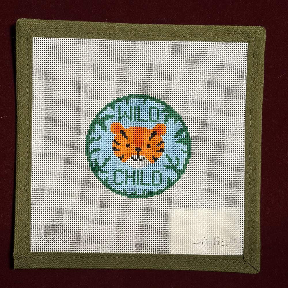 Wild Child-Needlepoint Canvas-Doolitte Stitchery-The Pepper Pot Barrington, IL