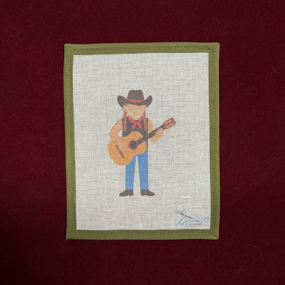 Willie Nelson-Needlepoint Canvas-Moore Stitching-The Pepper Pot Barrington, IL