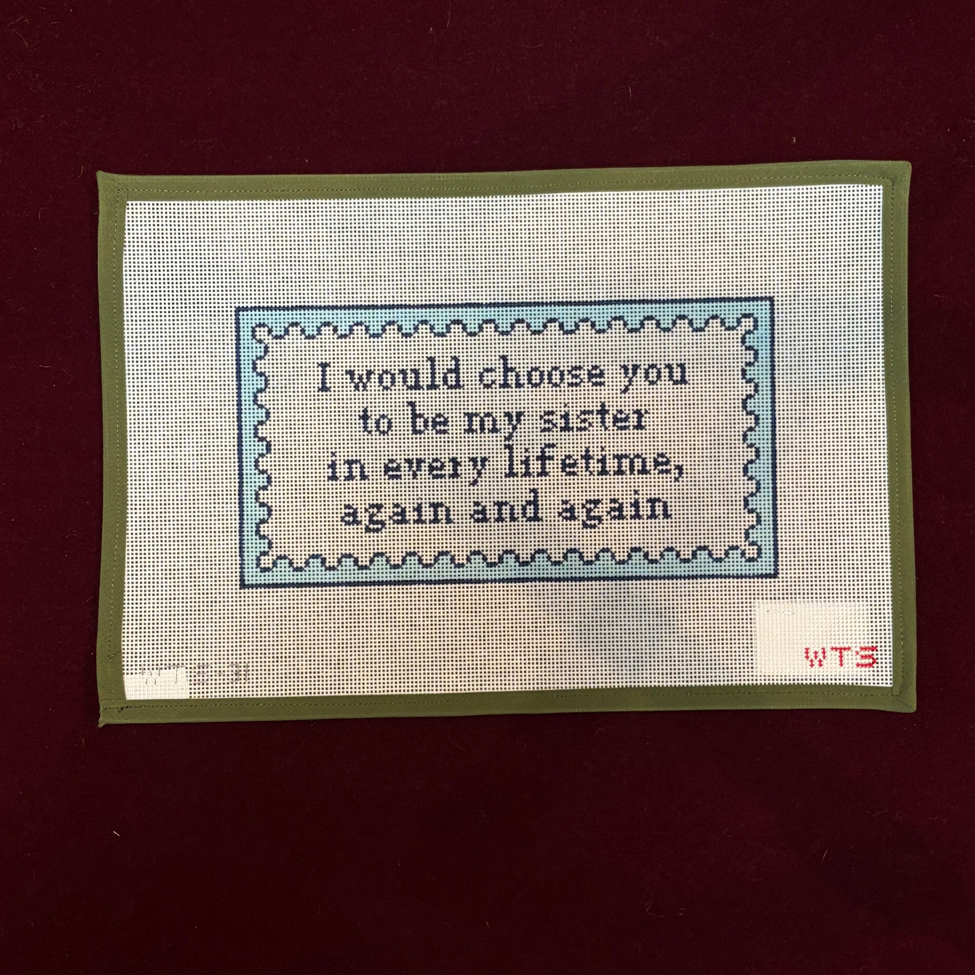 Would Choose You to Be My Sister-Canvas-What's The Stitch-The Pepper Pot