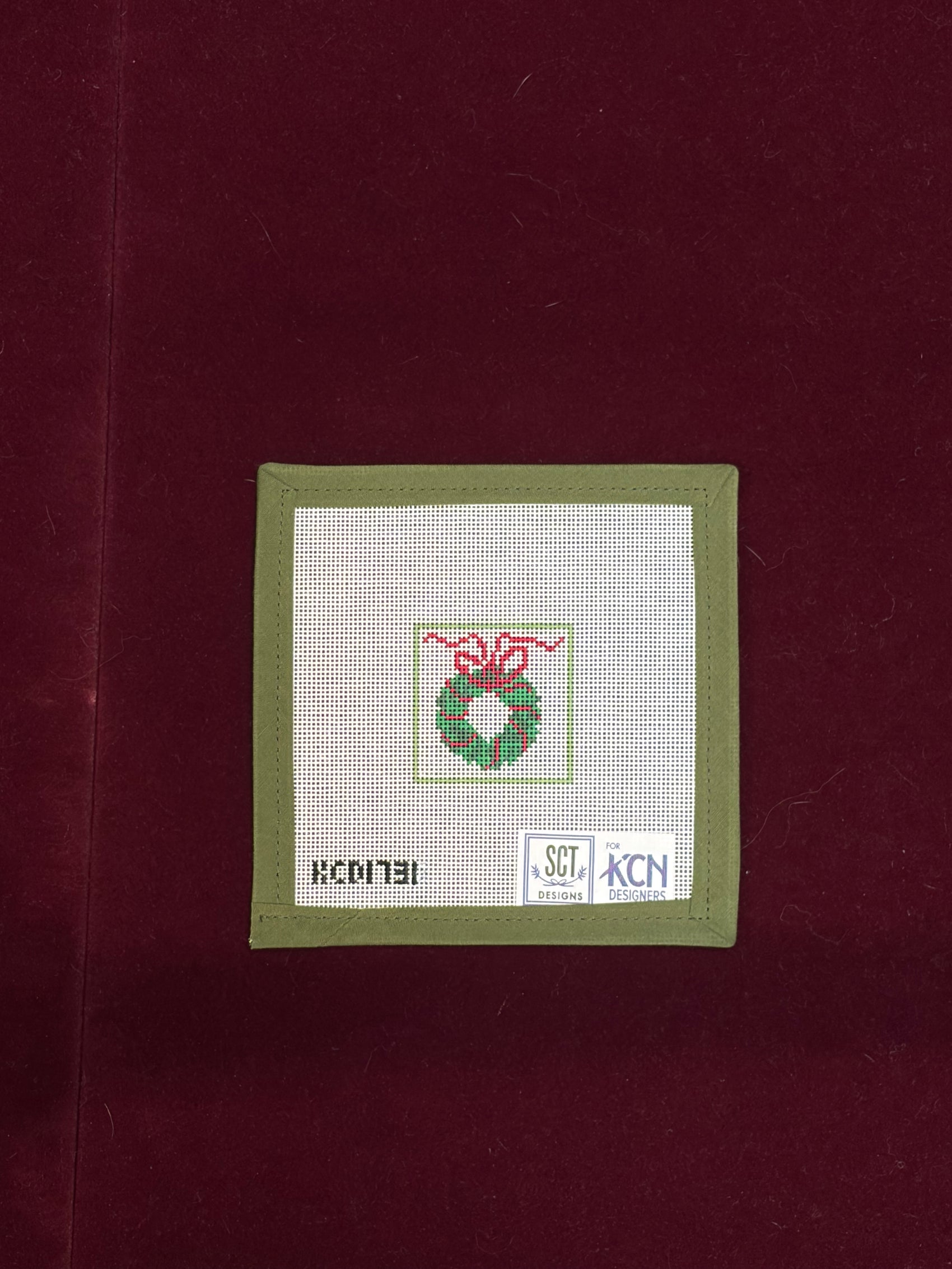 Wreath Square-Canvas-KCN Designers-The Pepper Pot