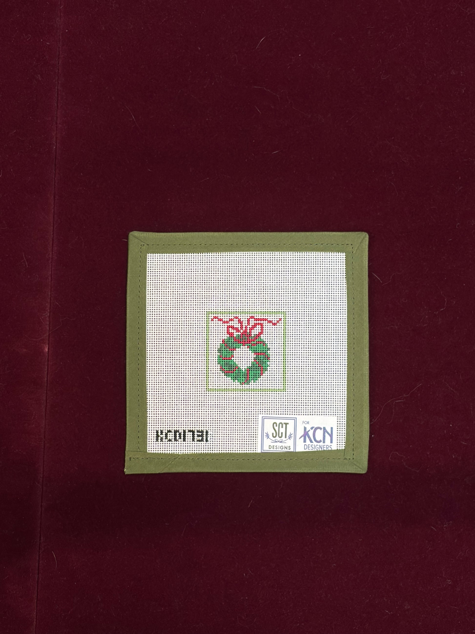 Wreath Square-Canvas-KCN Designers-The Pepper Pot