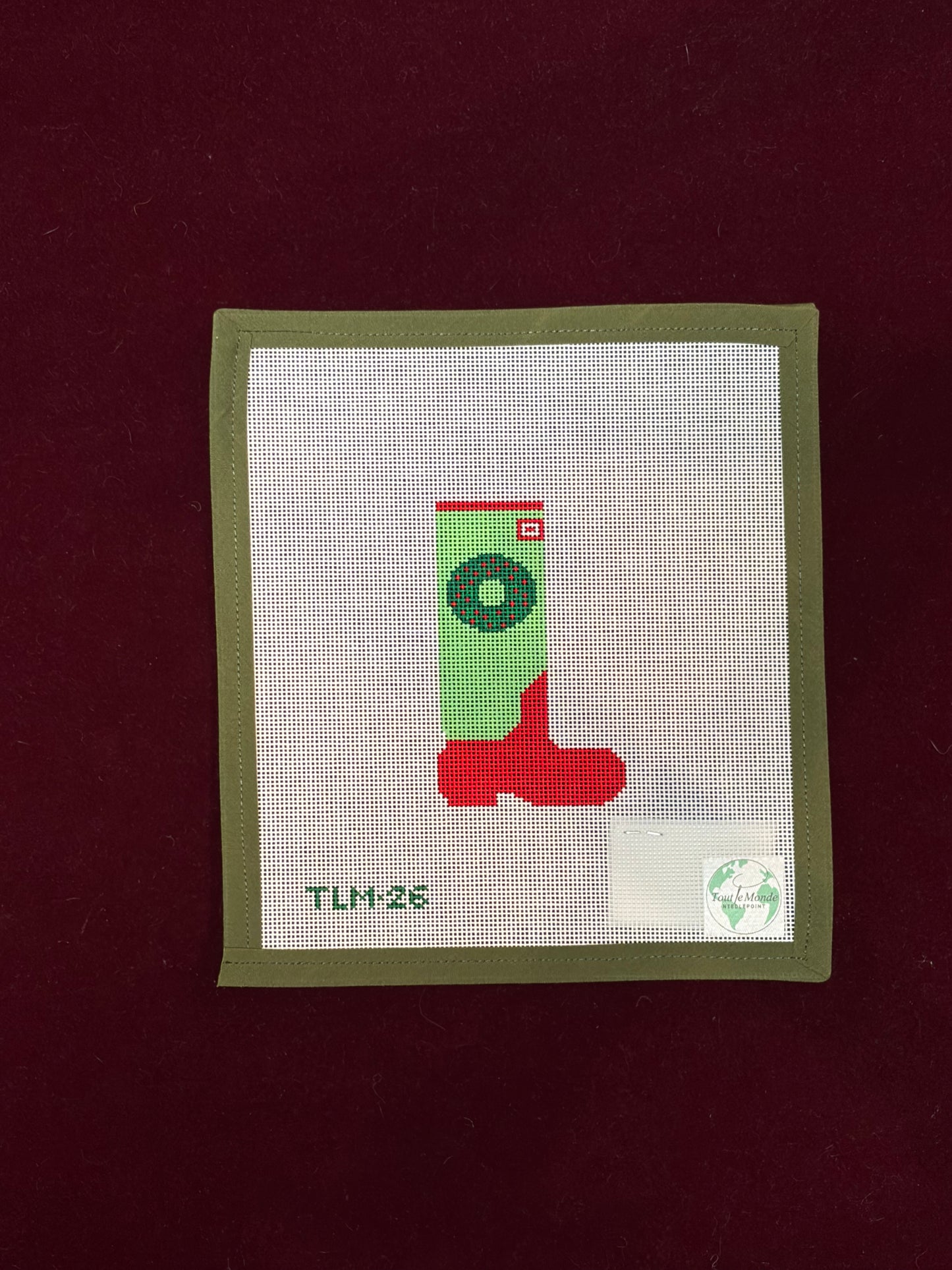Wreath Wellie-Canvas-Tout Le Monde-The Pepper Pot