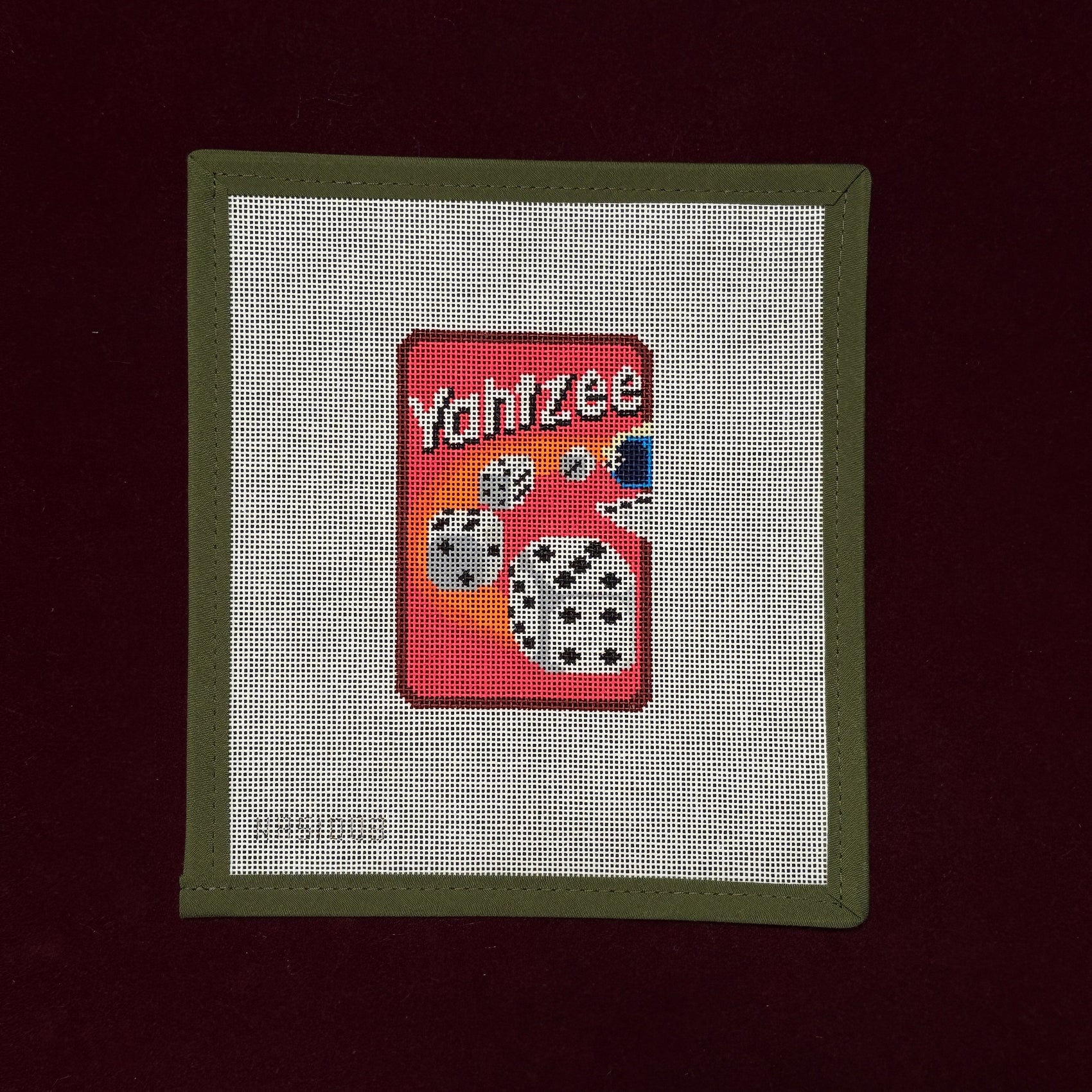 Yahtzee-Needlepoint Canvas-Needle Nola-The Pepper Pot Barrington, IL
