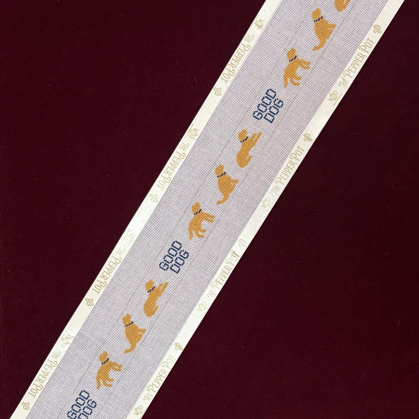 Yellow Lab Belt-Canvas-Silver Needle-The Pepper Pot