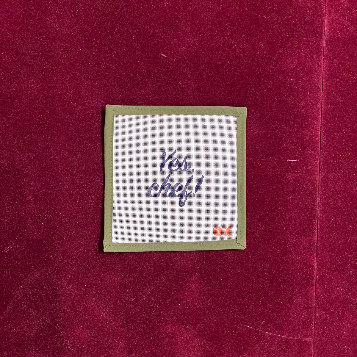 Yes, Chef!-Needlepoint Canvas-Oz Needle and Thread-The Pepper Pot Barrington, IL