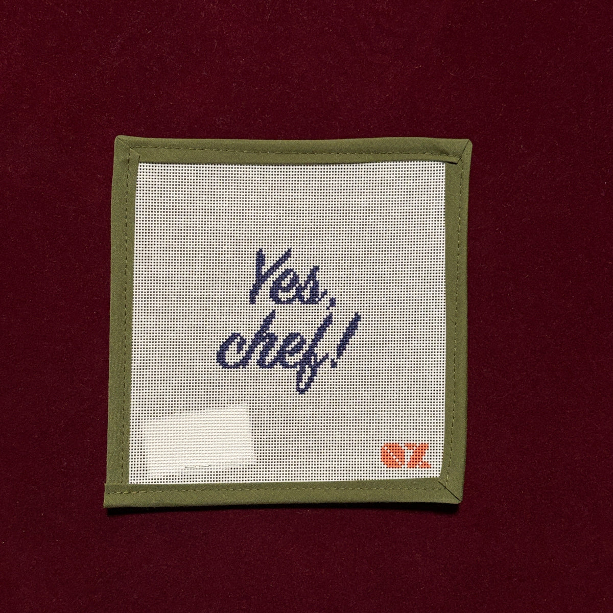 Yes, Chef!-Needlepoint Canvas-Oz Needle and Thread-The Pepper Pot Barrington, IL