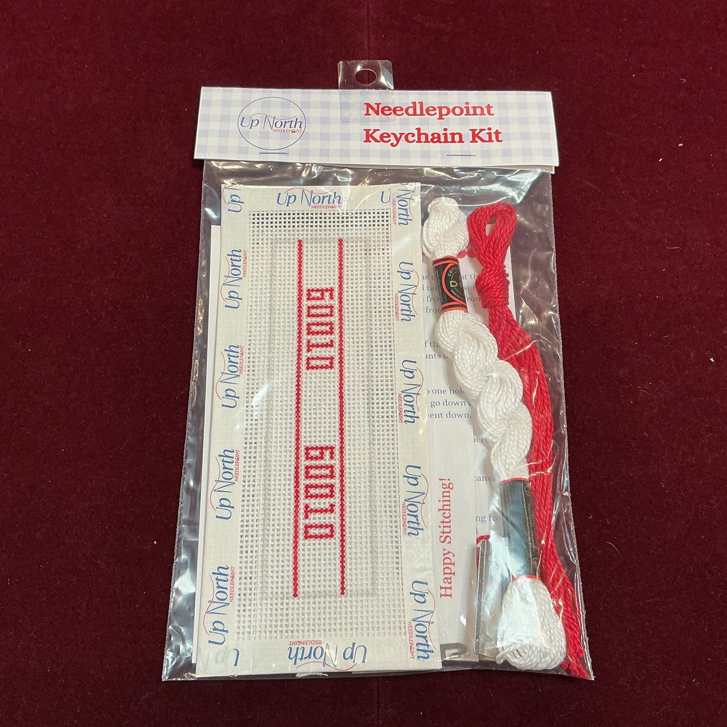 Zip Code Keychain Kit-Needlepoint Canvas-Up North Needlepoint-The Pepper Pot Barrington, IL
